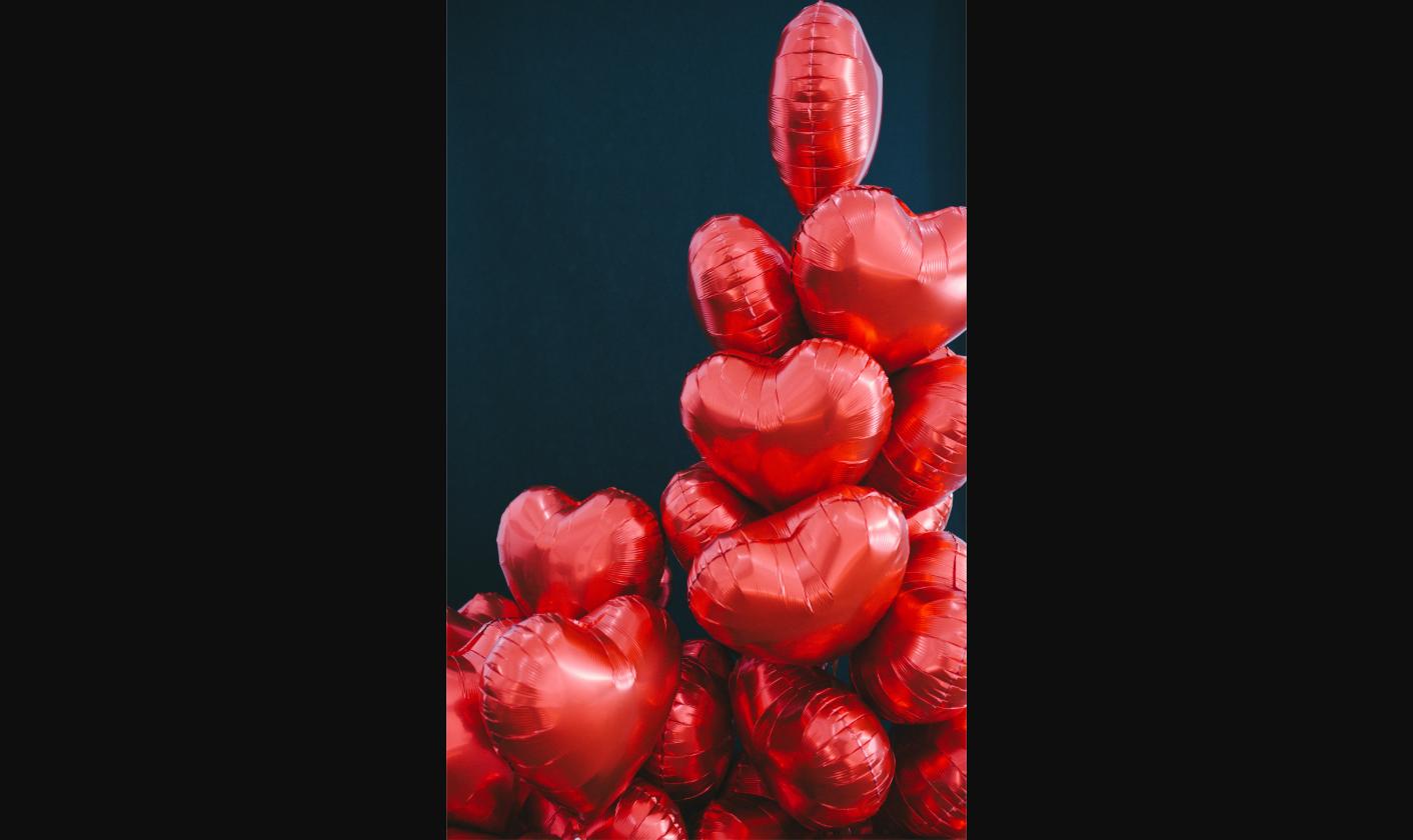 Globo metálico corazón